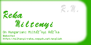 reka miltenyi business card